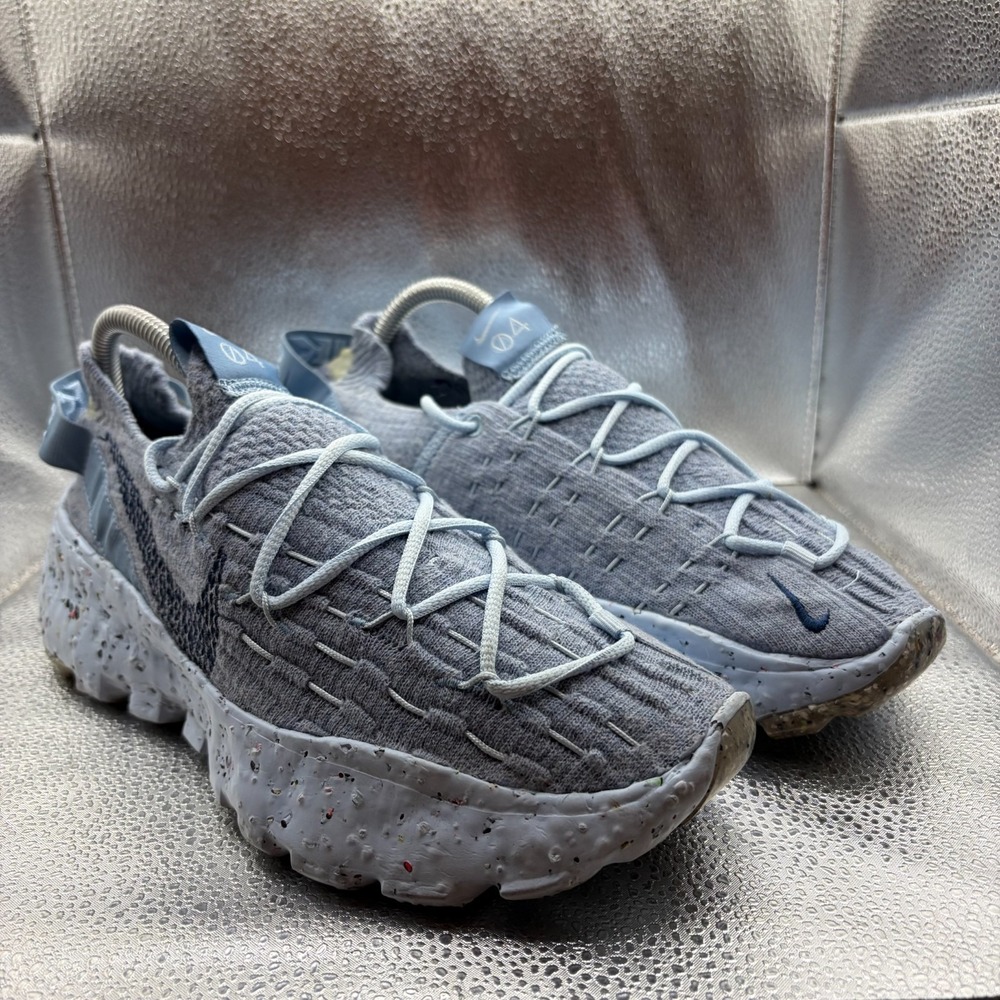Size 8.5 Nike Space Hippie 04 Chambray Blue Womens Running Shoes CD3476-401